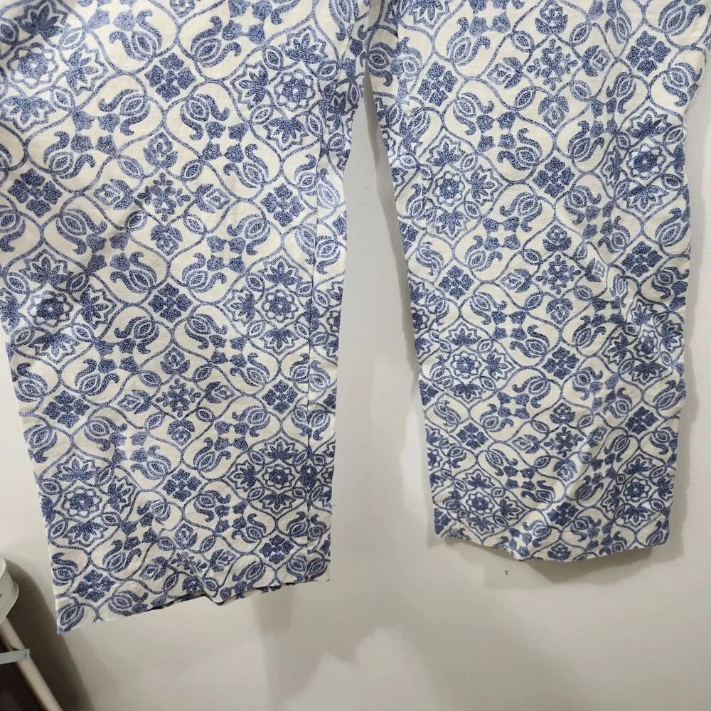 Soft Surroundings Aliso Point Full Length Wide Leg Linen Pants NWT Size L